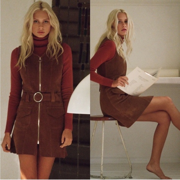 Stoned Immaculate fonda suede dress in Pink Rare - Picture 12 of 12